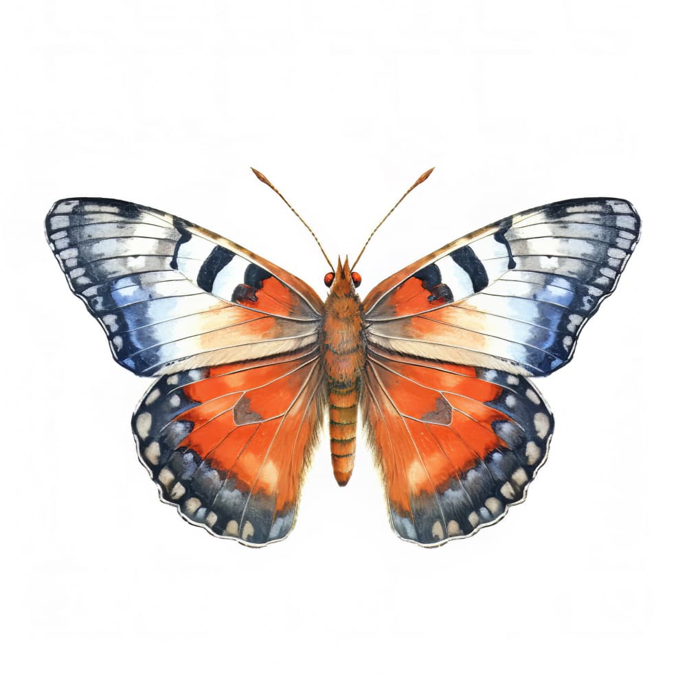 Elegant Orange Butterfly by Bilge Paksoylu — canvas wall art
