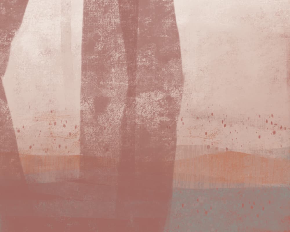 Dusty Horizon Abstract by MANSI SAXENA — canvas wall art