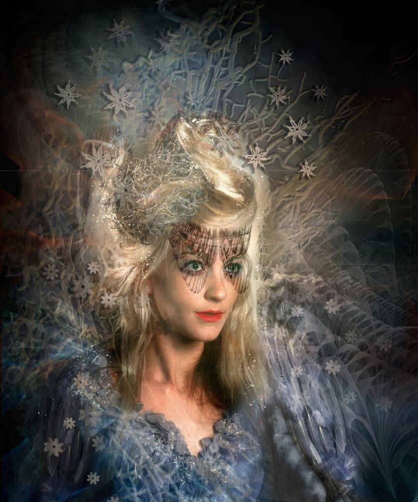 Ethereal Ice Queen by Gaby Grohovaz — canvas wall art