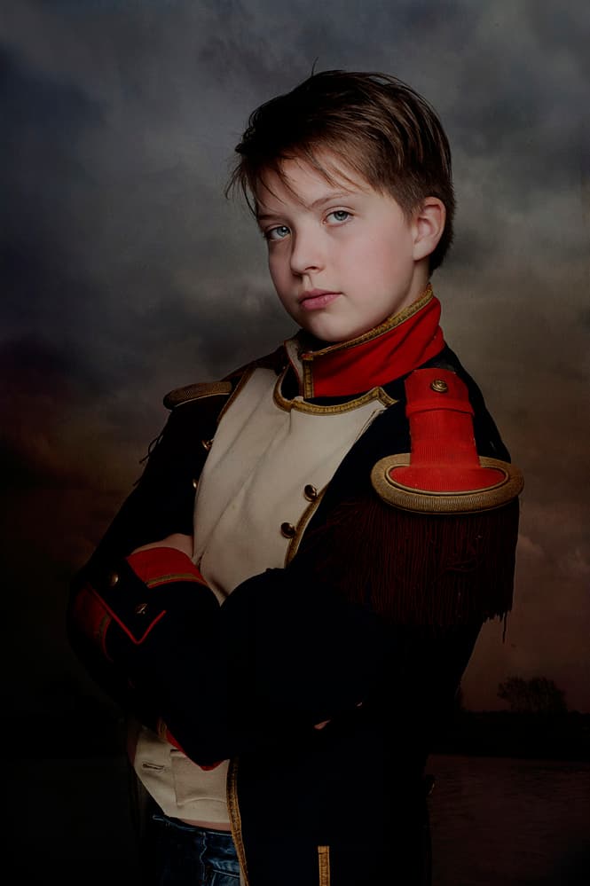 Young Officer Portrait by Monika Vanhercke — canvas wall art