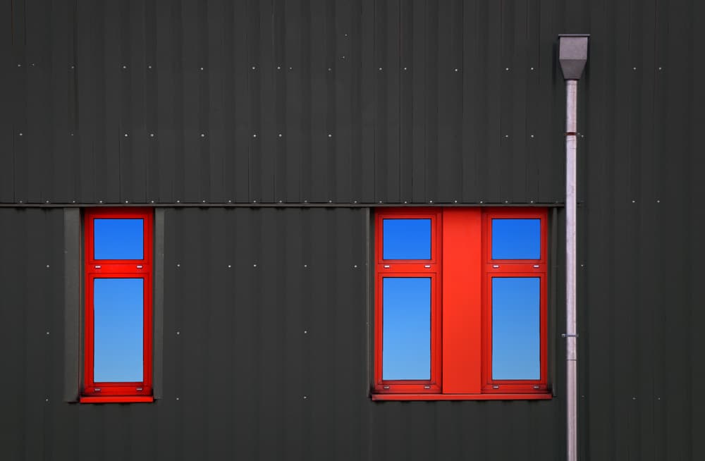 Bold Red Windows by Hans-Wolfgang Hawerkamp — canvas wall art