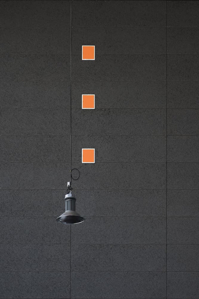 Minimal Orange Squares by Rolf Endermann — canvas wall art