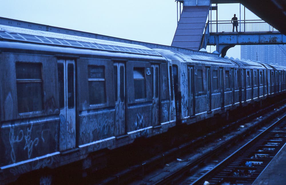 Blue City Subway by Dieter Matthes — canvas wall art