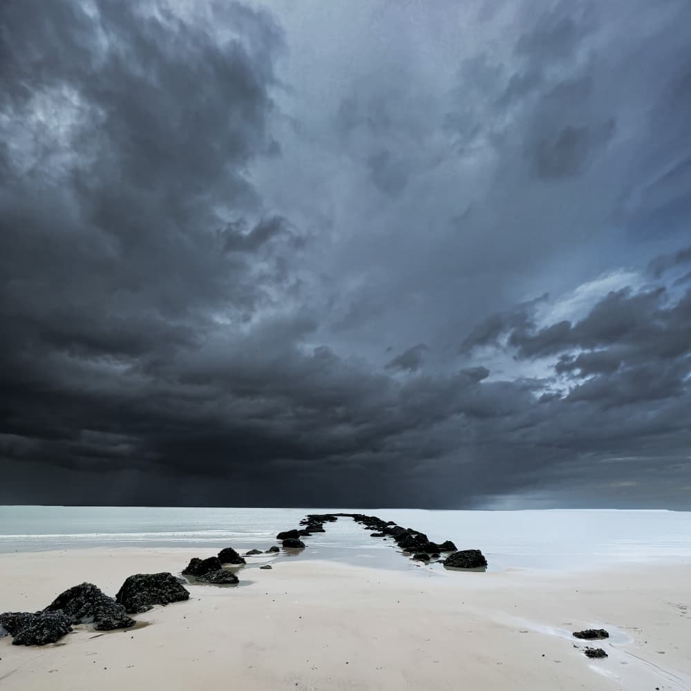Stormy Coastal Path by Tom Deleenheer — canvas wall art