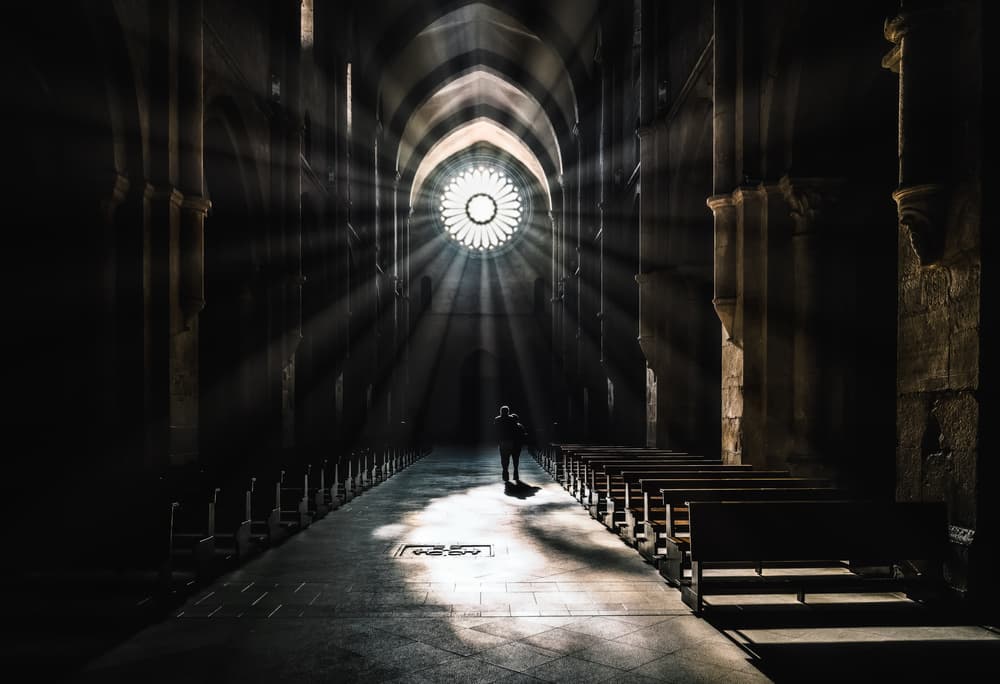 Cathedral Light Solitude by Massimiliano Mancini — canvas wall art