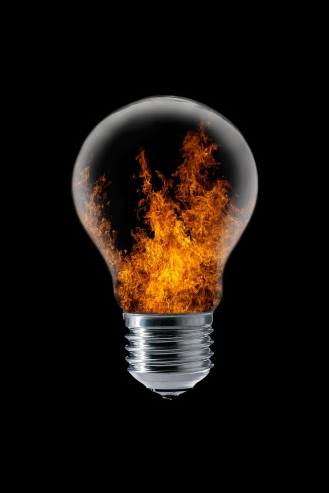 Burning Bright Idea by Stefan Eisele — canvas wall art