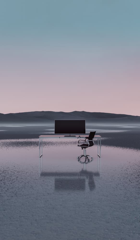 Desk On Calm Water by Javier Pardina — canvas wall art