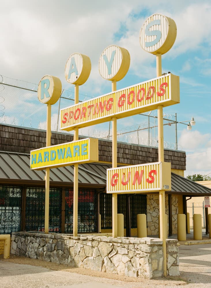 Ray's Vintage Shop Sign by Bethany Young — canvas wall art