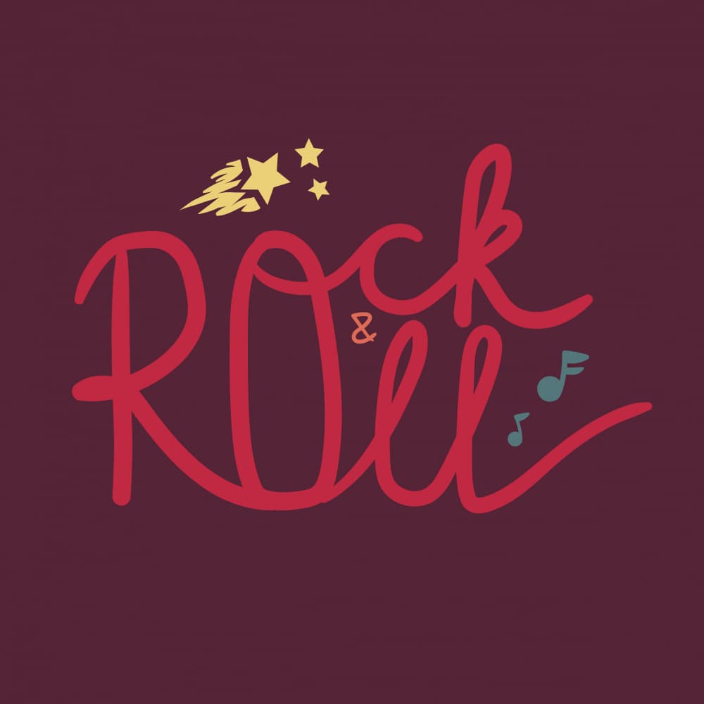 Vintage Rock and Roll by Marika Barsrsind — canvas wall art