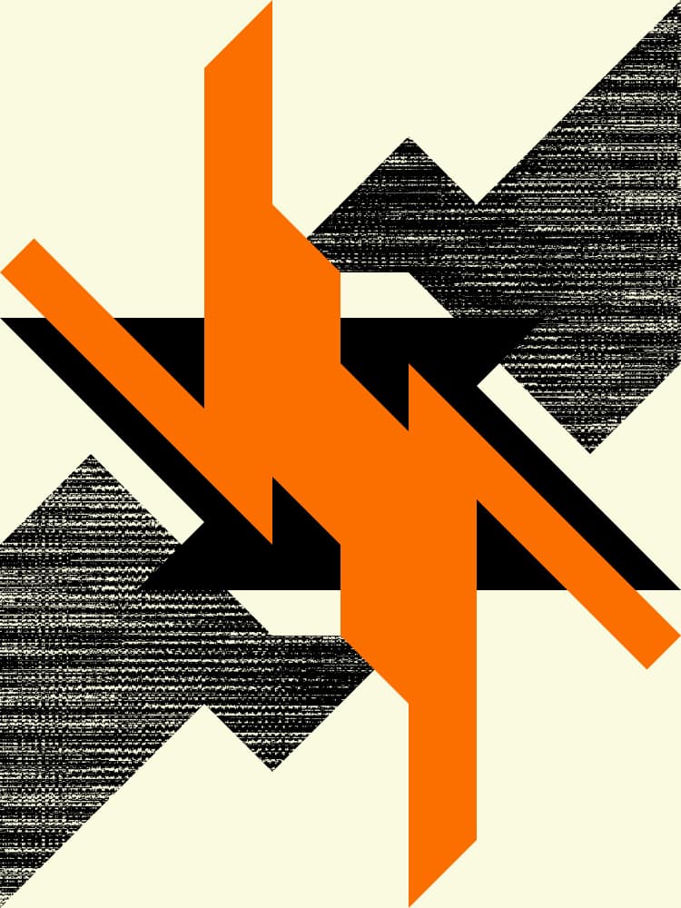 Bold Geometric Abstract by Petr Strnad — canvas wall art