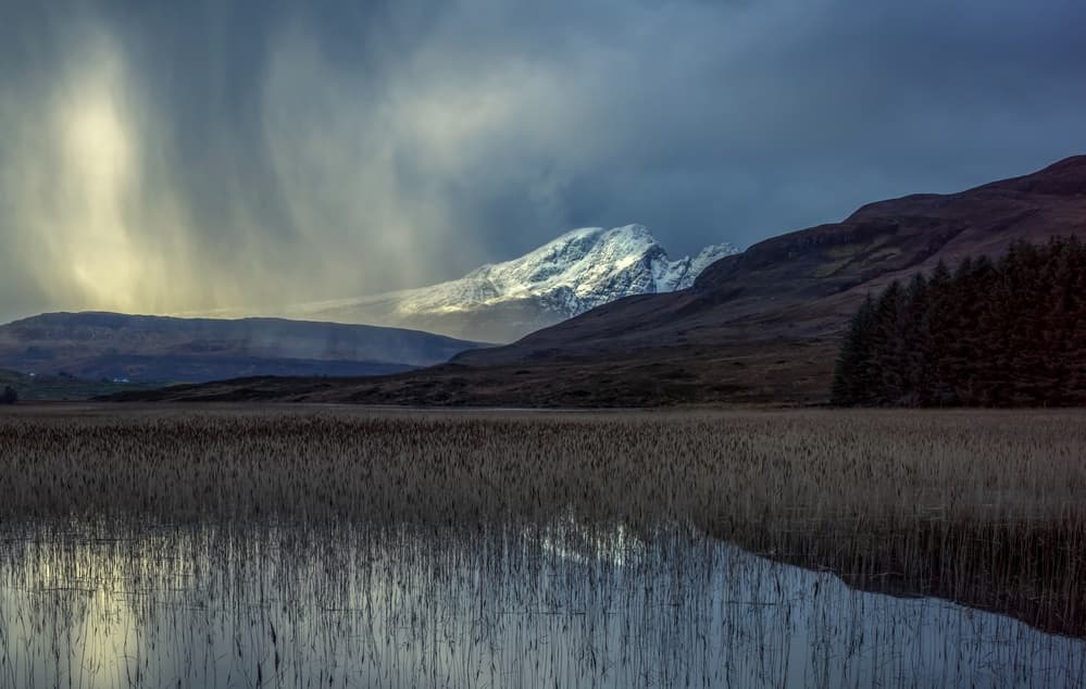 Dramatic Mountain Lake by Rob Darby — canvas wall art
