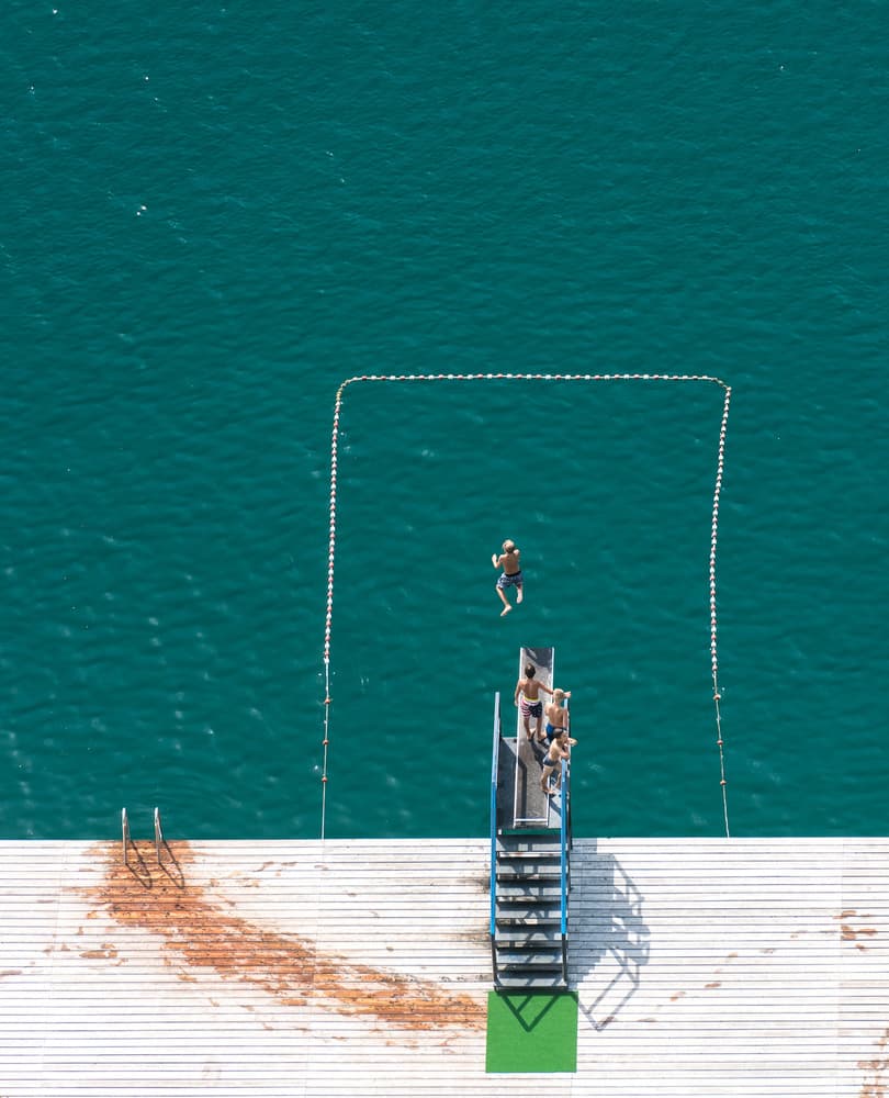 Jumping Into Summer by Marc Pelissier — canvas wall art