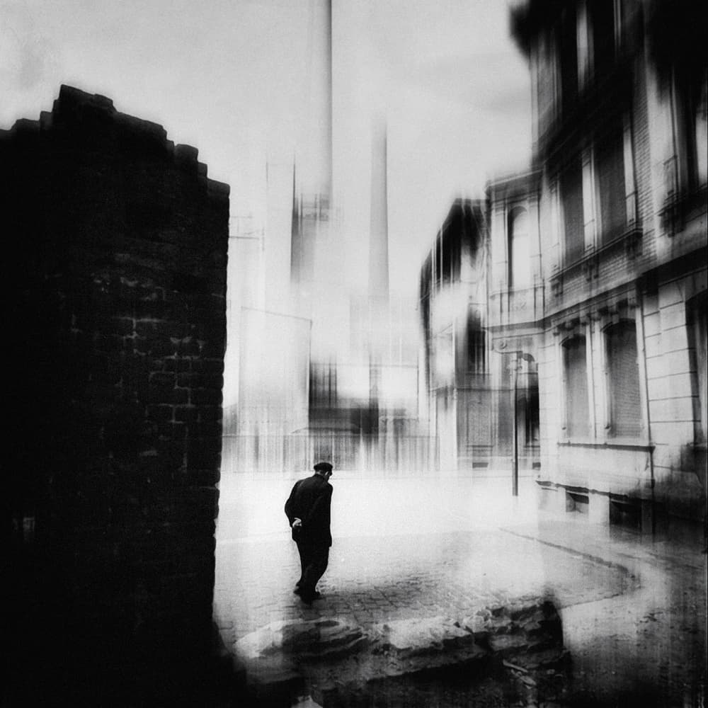 Solitary City Walk by Holger Droste — canvas wall art