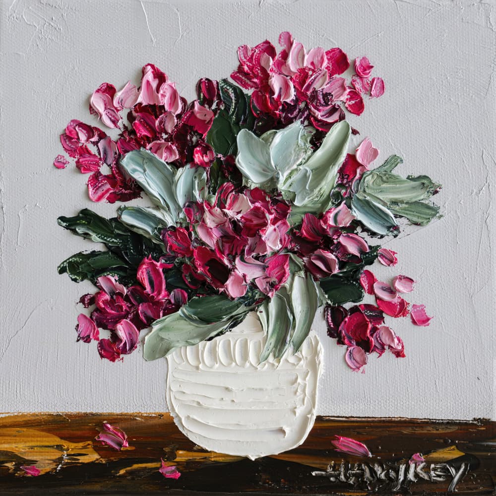 Vibrant Floral Still Life by Angela Hawkey — canvas wall art