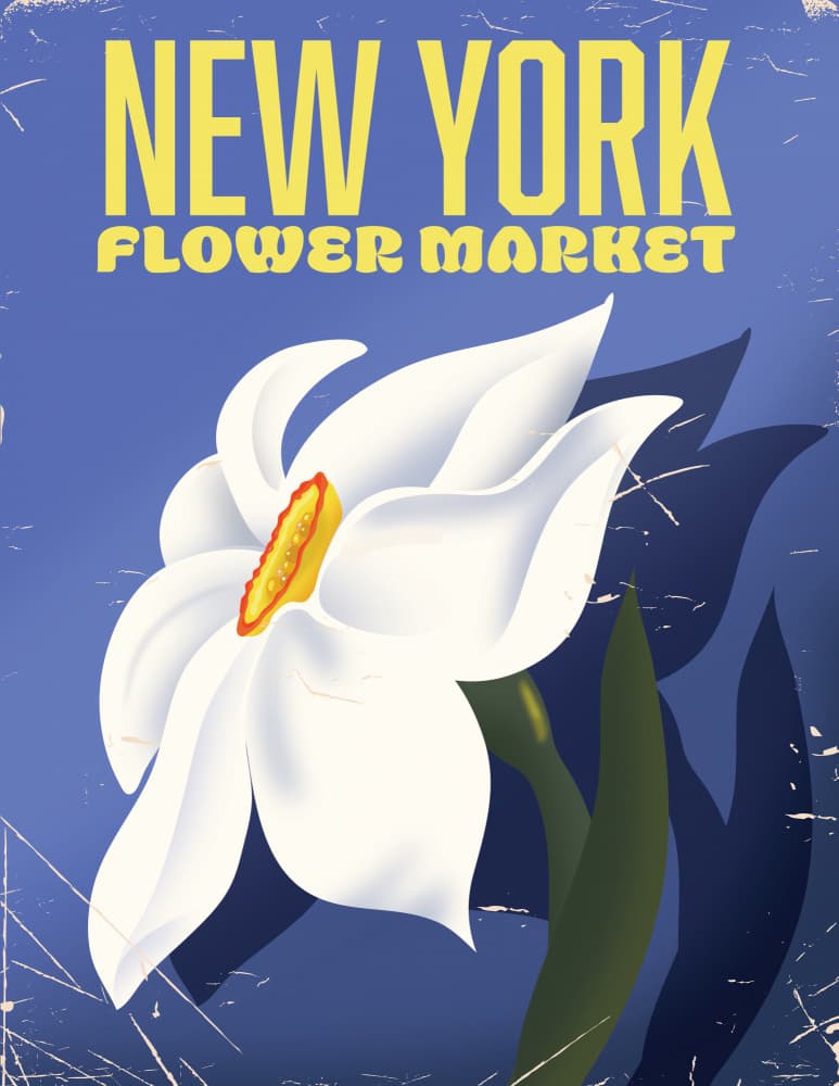 New York Flower Market by Nicholas — canvas wall art