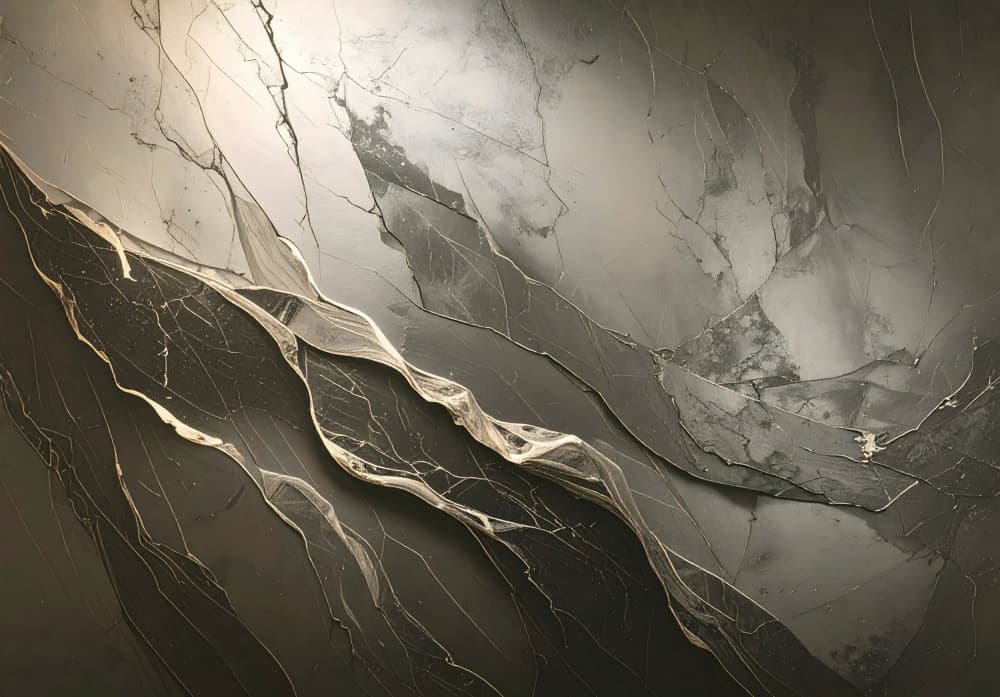 Elegant Gold Veined Marble by Anete Purina-Purite — canvas wall art