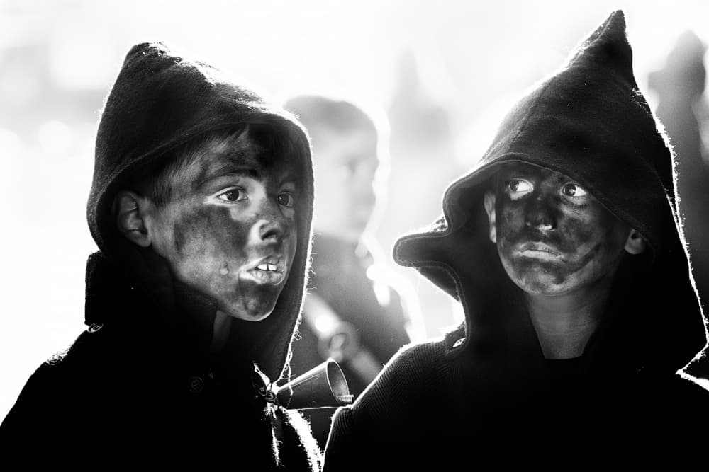 Mysterious Hooded Boys by Giovanni Cavalli — canvas wall art