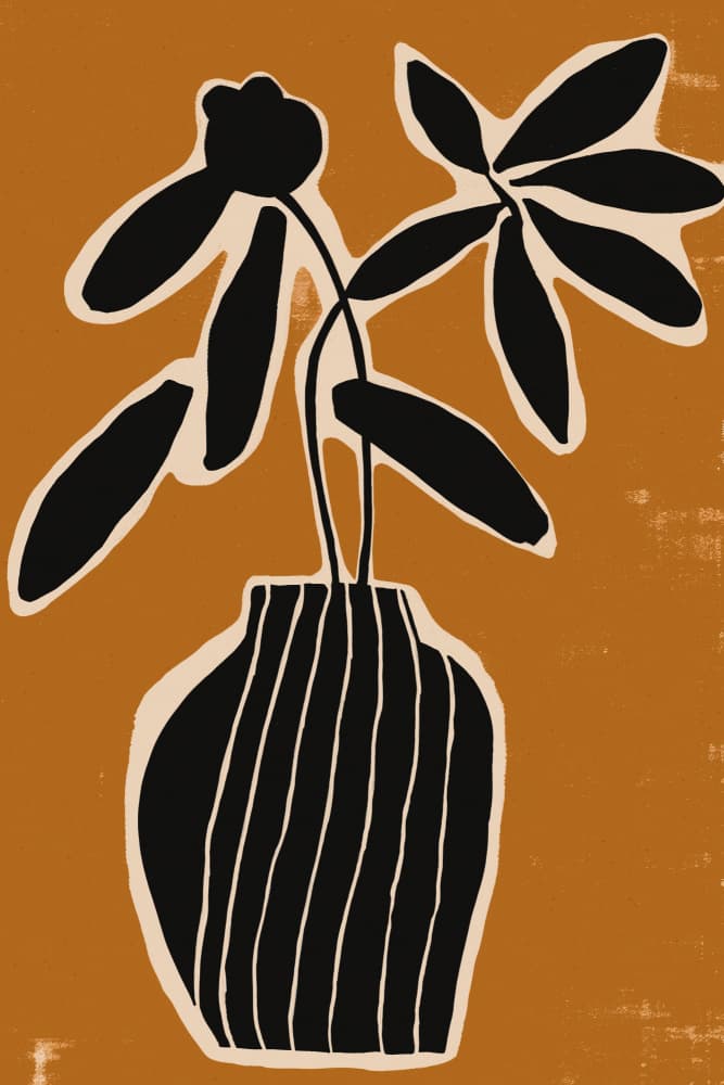 Ochre Still lIfe No 2 by Treechild — canvas wall art