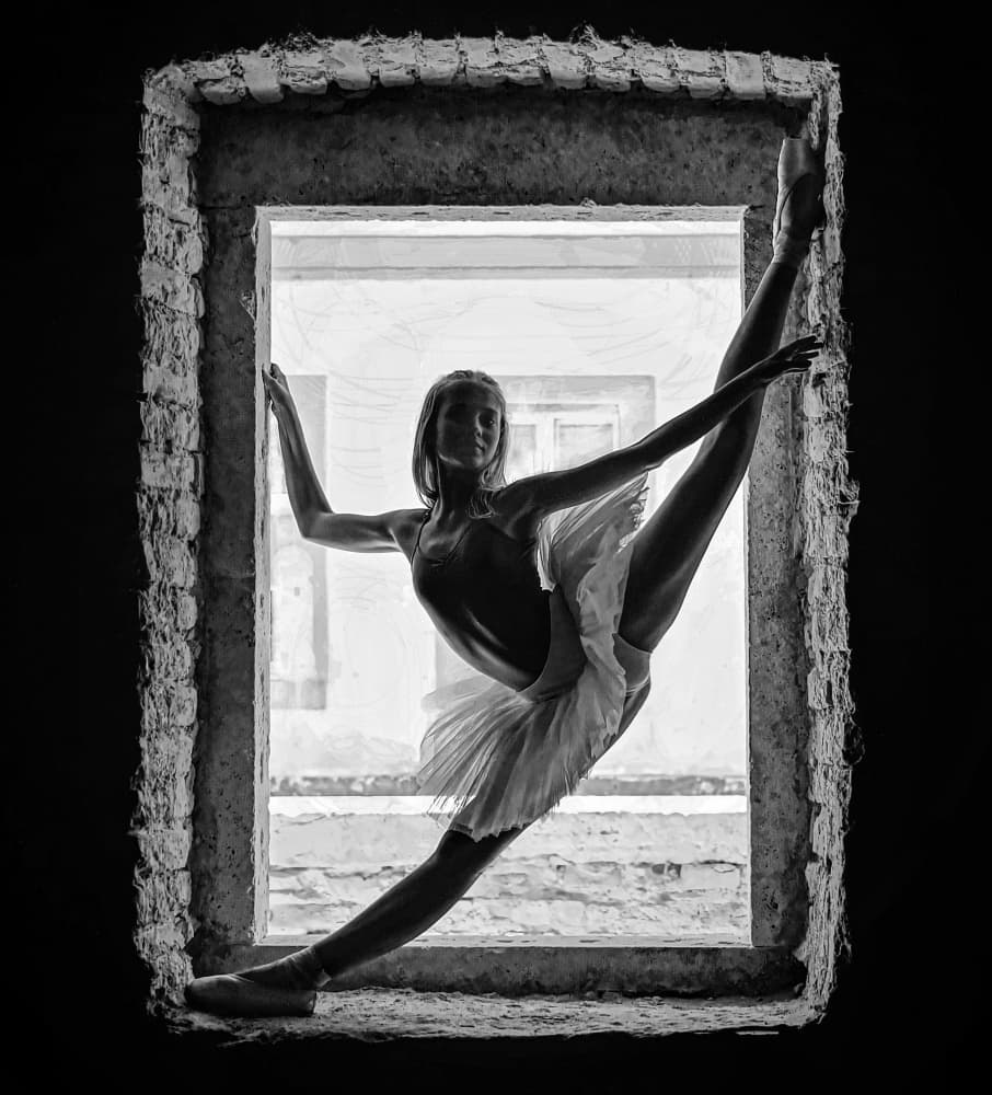 Urban Ballet Silhouette by Milan Uhrin AFIAP AZSF — canvas wall art