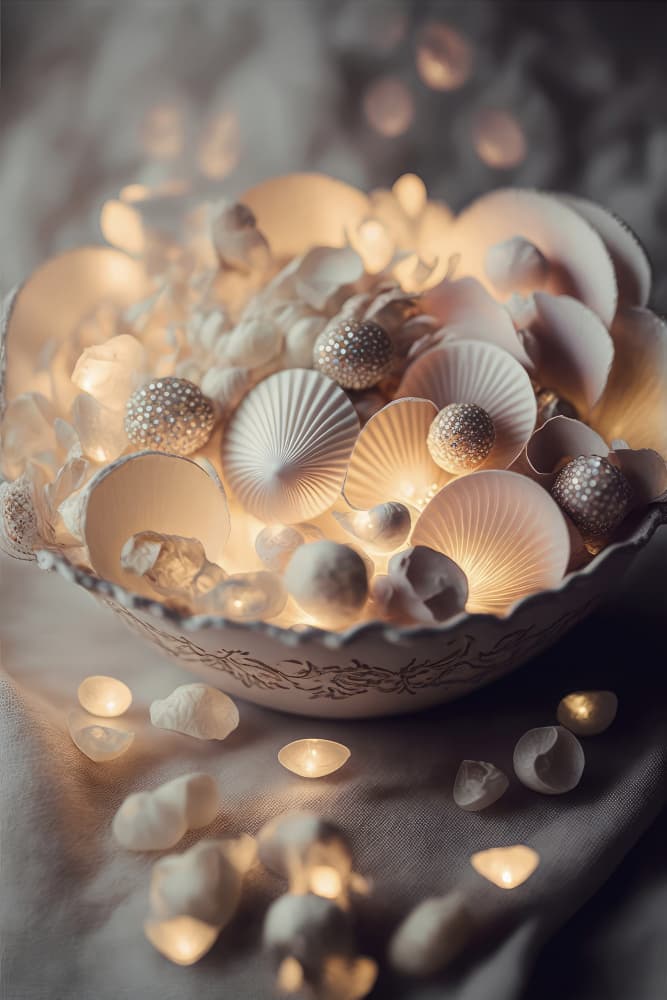 Enchanted Glow Shells by Treechild — canvas wall art