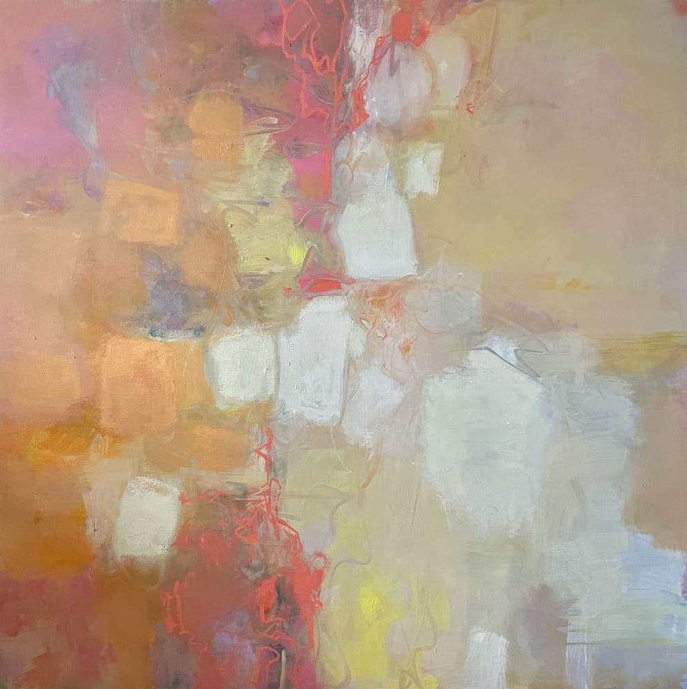 Warm Abstract Flow by Julia Purinton — canvas wall art