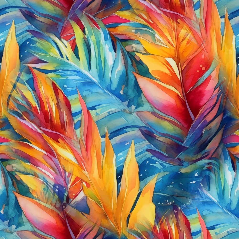 Vibrant Tropical Foliage by Justyna Jaszke — canvas wall art