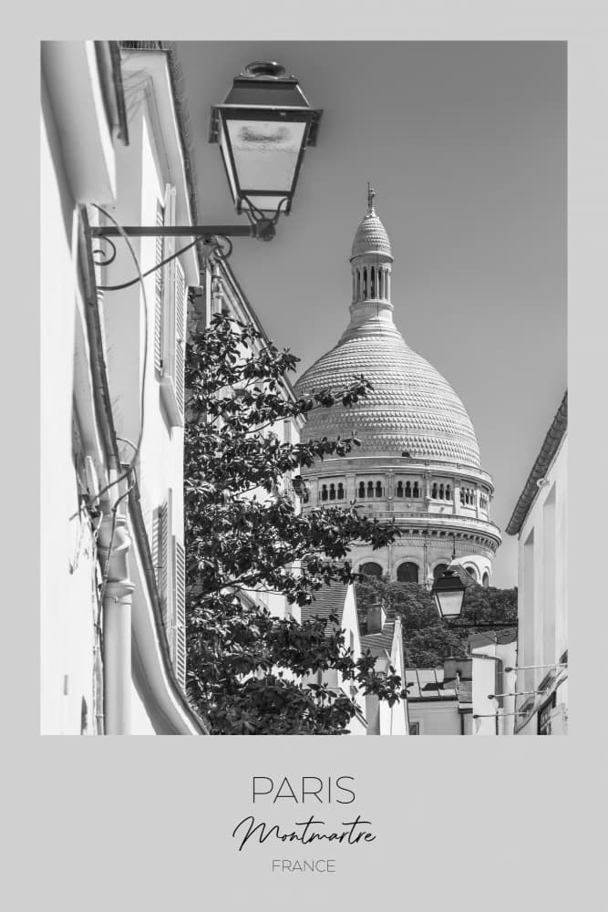 Sacre Coeur Montmartre Street by Melanie Viola — canvas wall art