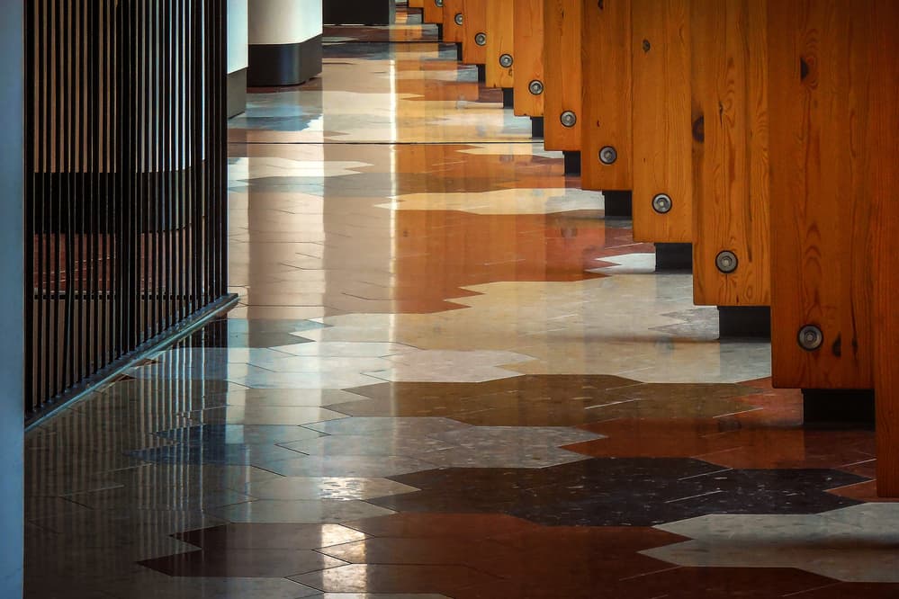 Modern Hallway Reflections by Henk van Maastricht — canvas wall art