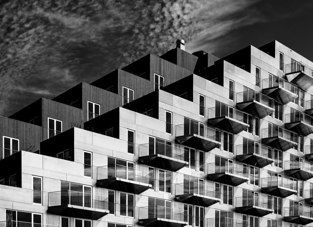 Modern Geometric Architecture by Jaap Koer — canvas wall art