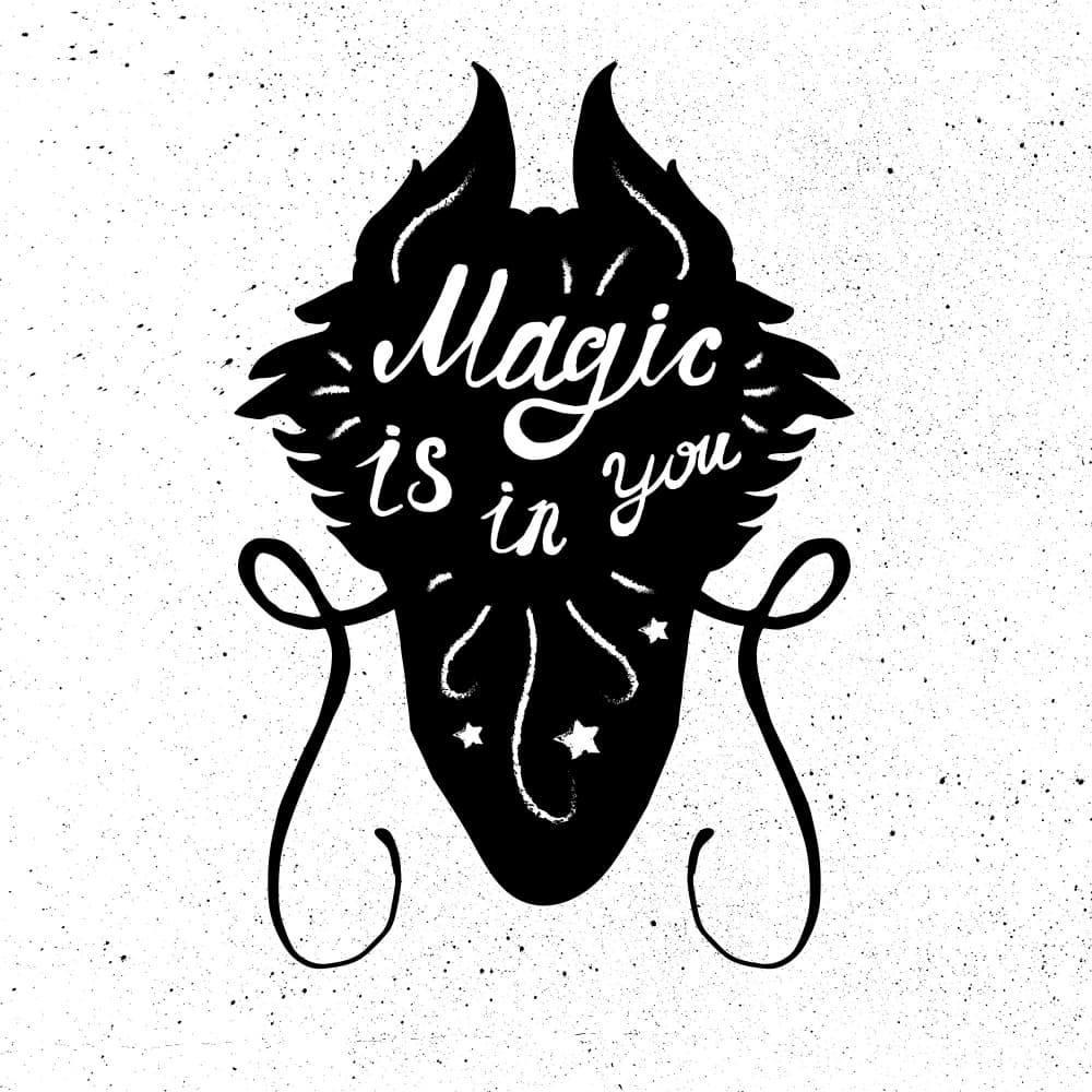 Inner Magic Wolf by Marika Barsrsind — canvas wall art