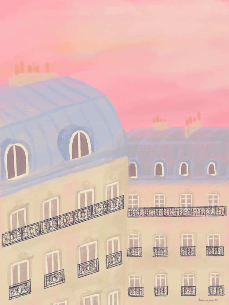 Paris, My Love by Katharina Puritscher — canvas wall art
