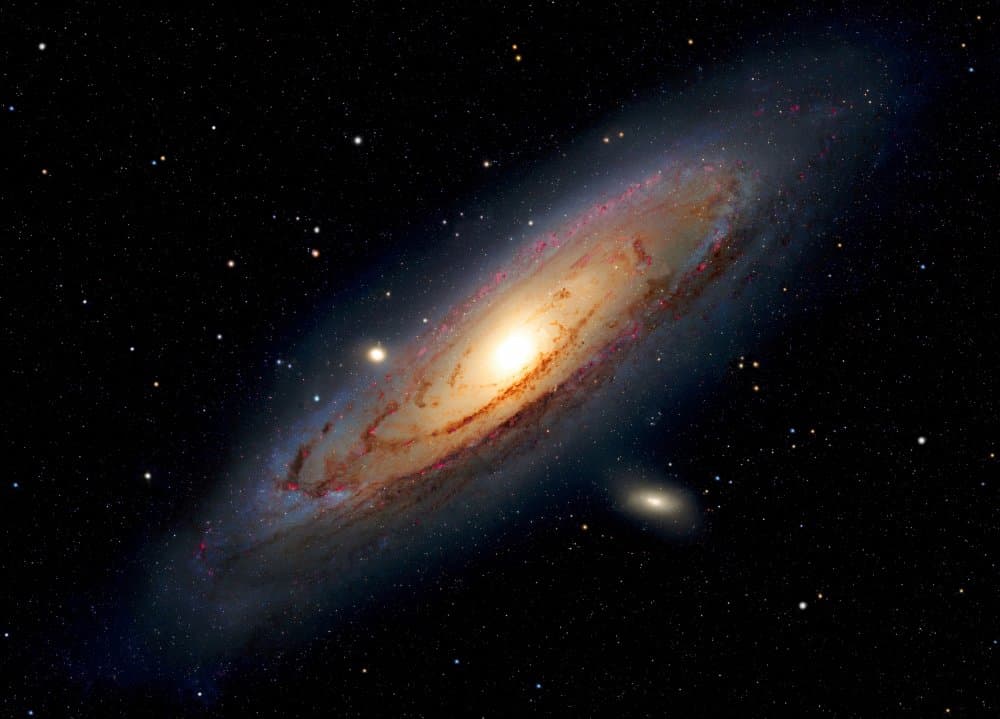 Cosmic Spiral Galaxy by Mainak Chakraborty — canvas wall art
