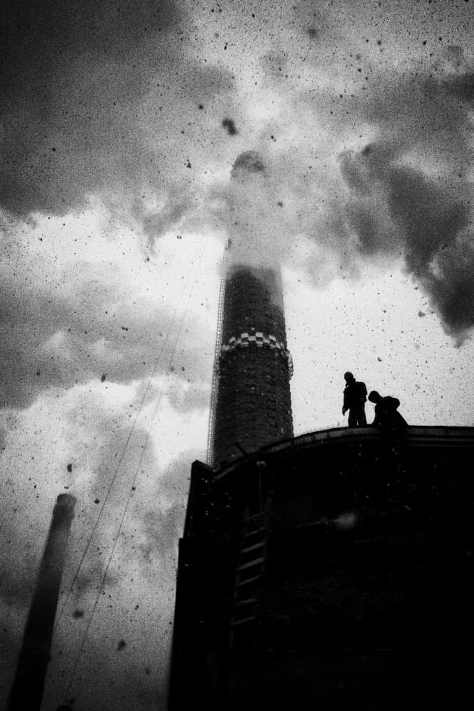 Heavy Industry Silhouettes by Bogdan Bouşcă — canvas wall art