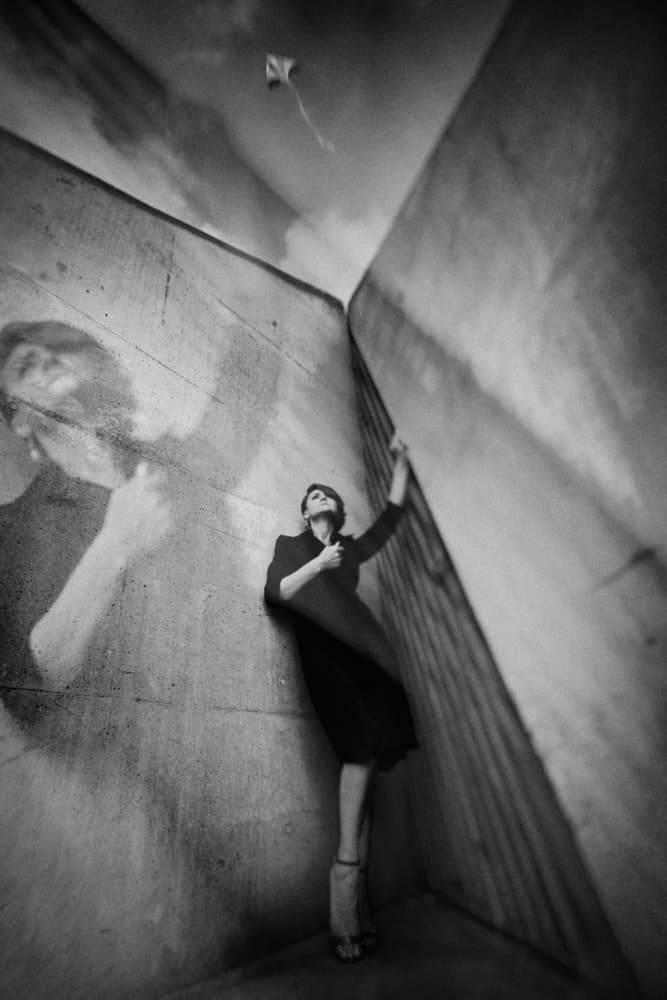 Kite in a Concrete Sky by Yuri Shepelev — canvas wall art