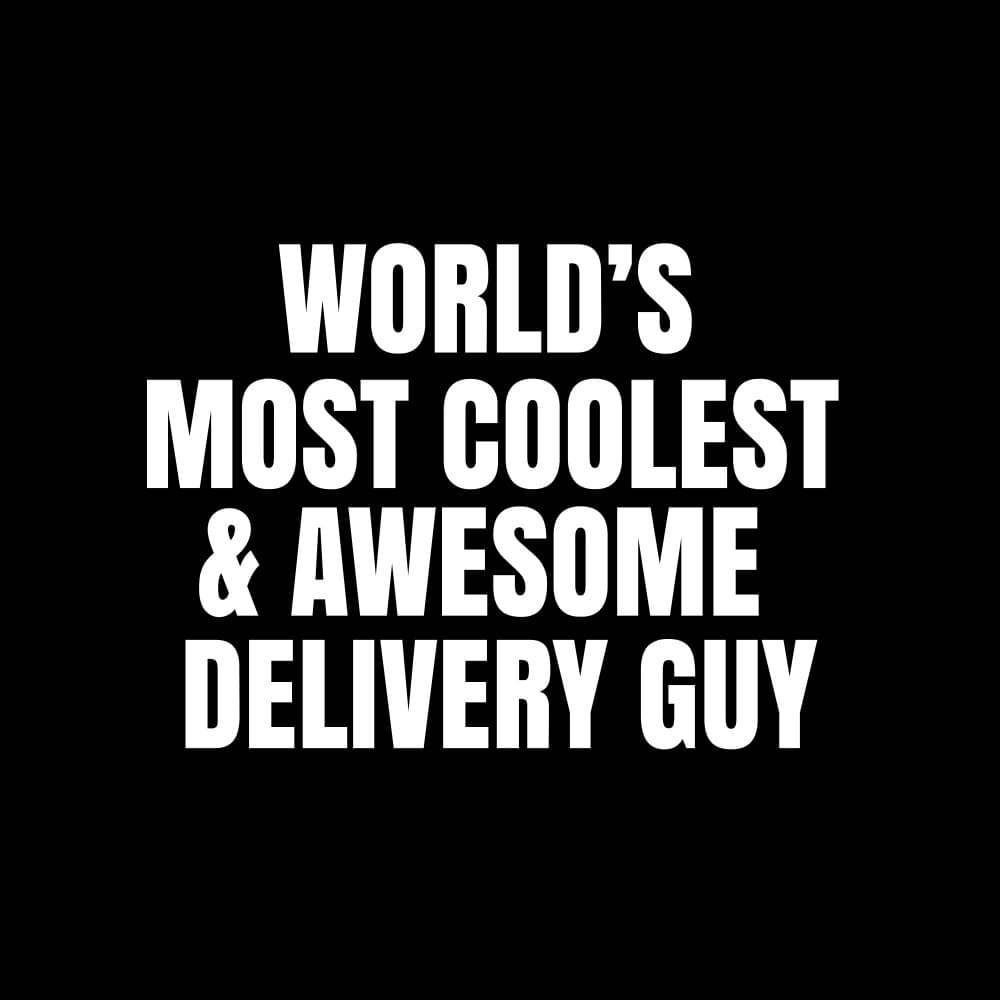 World's Coolest Delivery Guy by Happie Eagle — canvas wall art