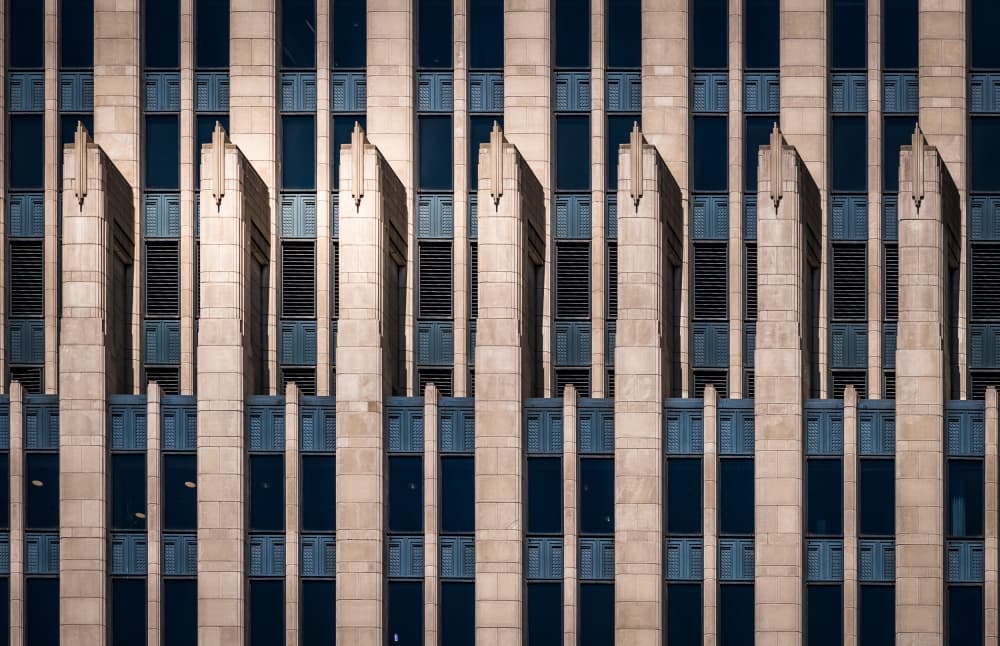 Art Deco Facade Pattern by Marek Lapa — canvas wall art