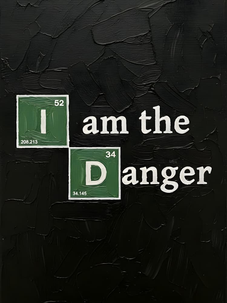 Science Danger Message by HUGO — canvas wall art