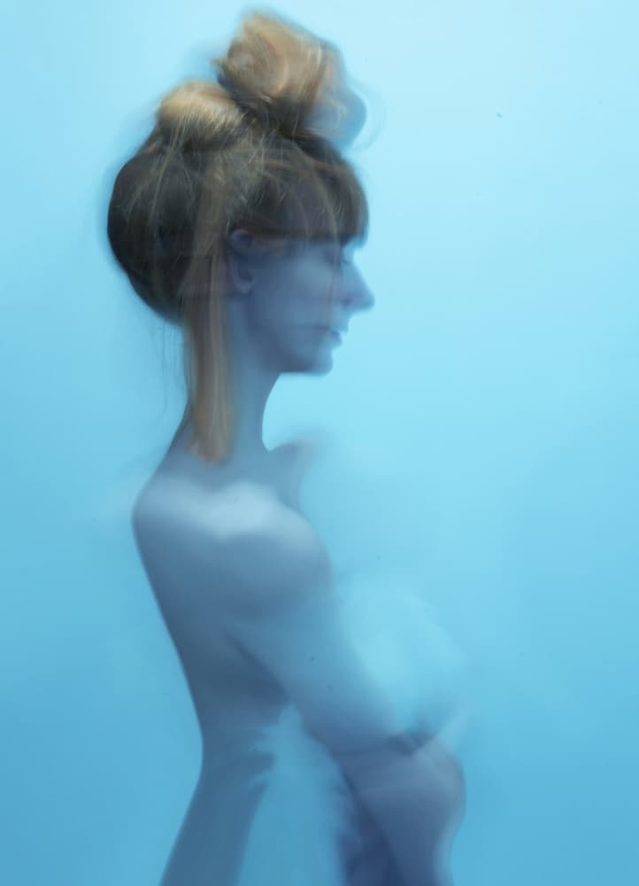 Serene Blue Form by Joanna Ras — canvas wall art