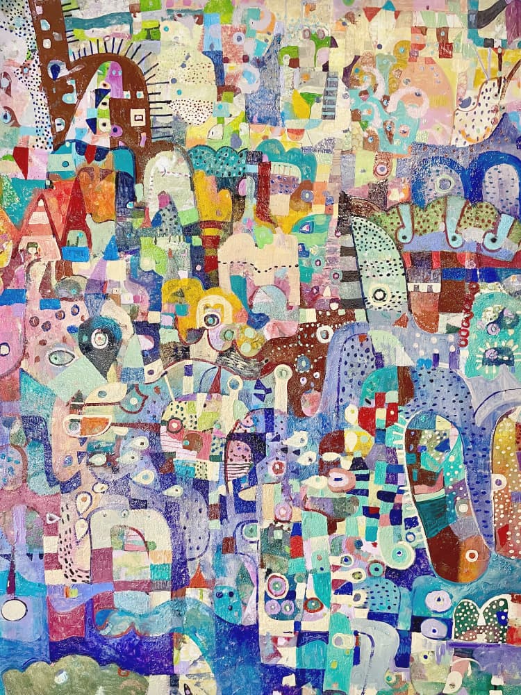 Whimsical Fantasy World by Alise Loebelsohn — canvas wall art