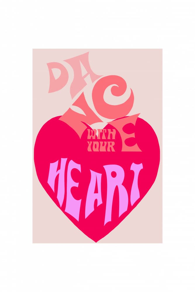 Dance With Your Heart by casa cartissi — canvas wall art