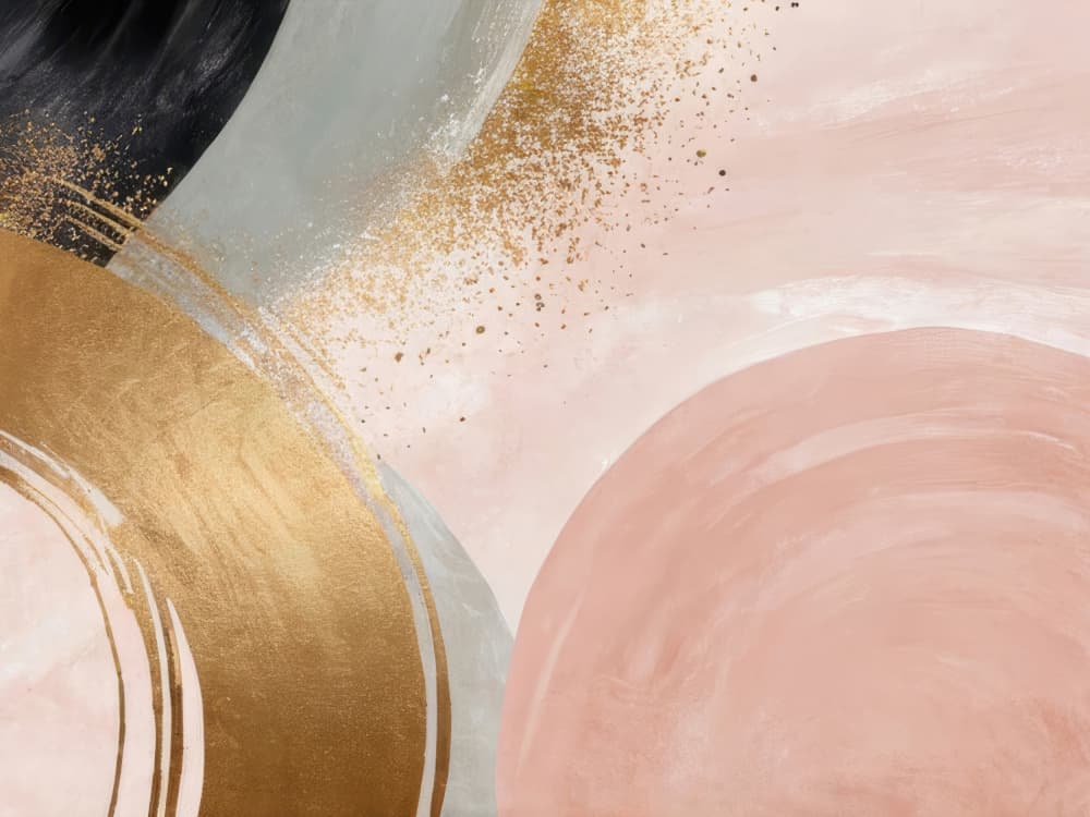 Golden Blush Movement by Alpenglow Workshop — canvas wall art