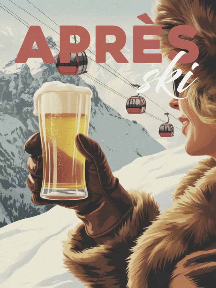 Apres Ski Alpine by Andreas Magnusson — canvas wall art