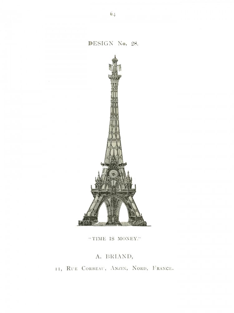 Ornate Eiffel Timepiece by Elizabeth C — canvas wall art