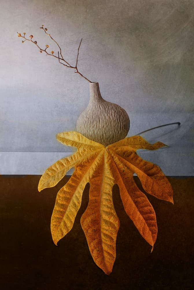 Golden Autumn Still Life by Elena Arjona — canvas wall art