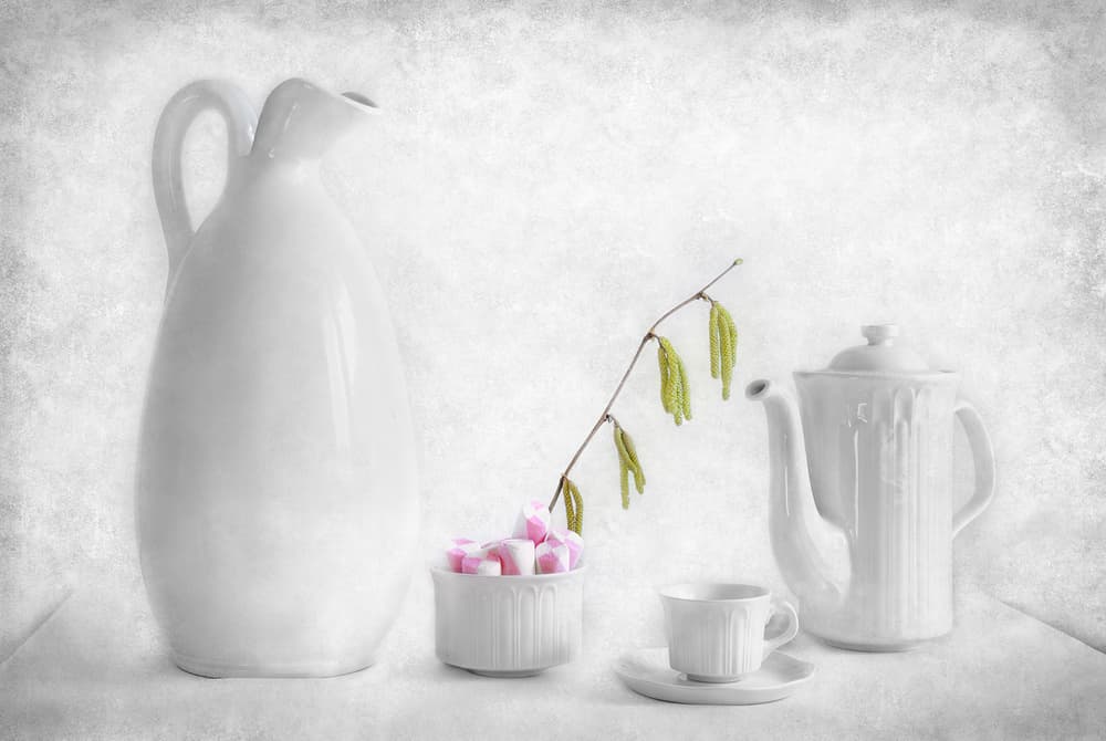Elegant White Breakfast by Fran Osuna — canvas wall art