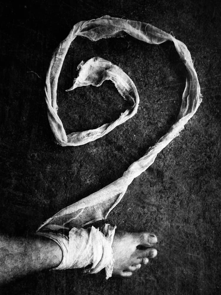 Unraveling Question by Kahar Lagaa — canvas wall art