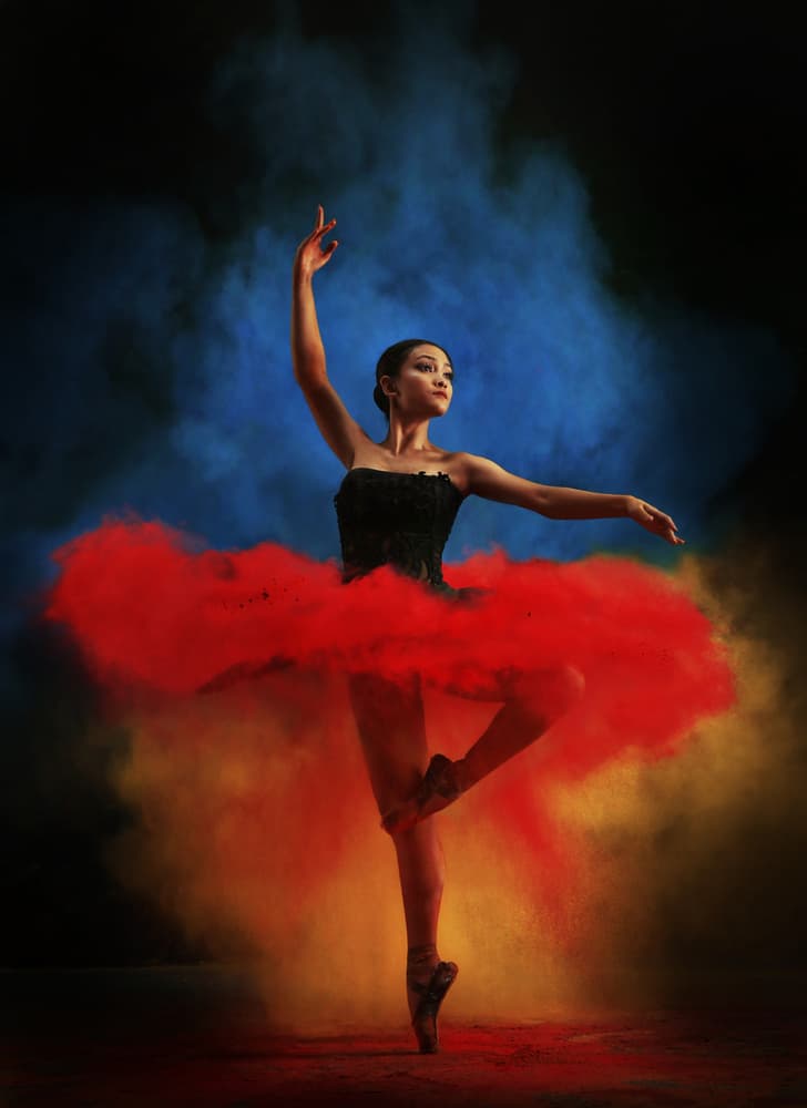 Ballet Powder Dance by Sebastian Kisworo — canvas wall art