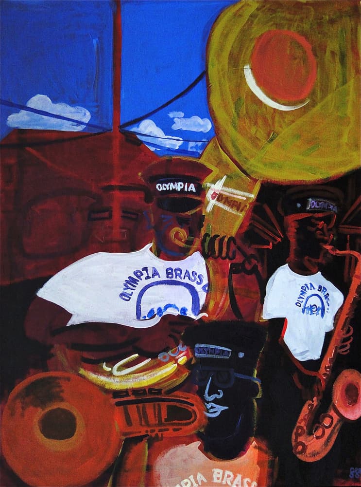 Jazz Brass Band Parade by Steve Spencer — canvas wall art