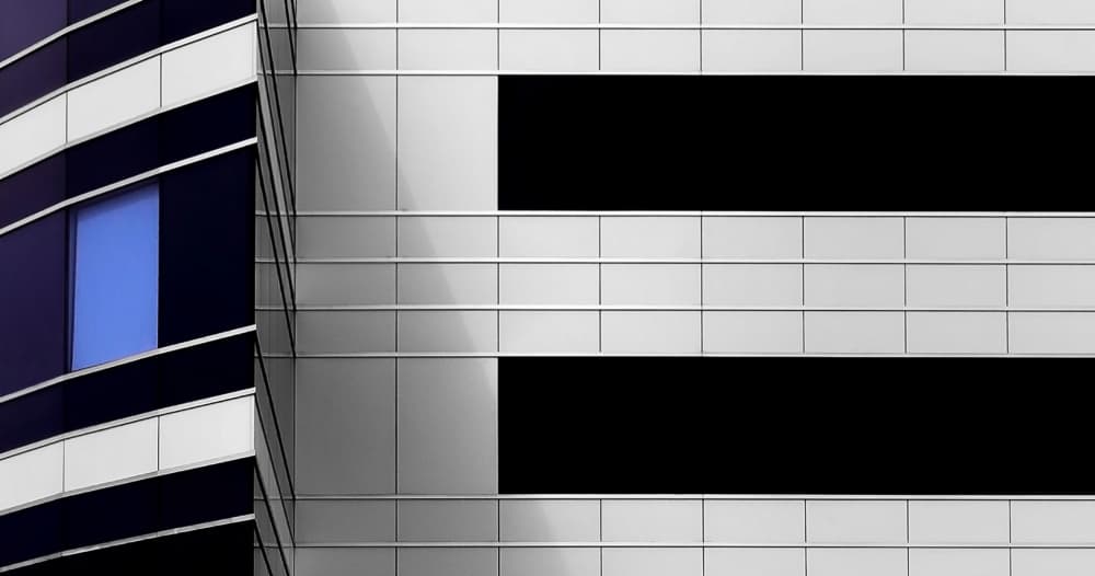 Modern Building Geometry by Ben Rea — canvas wall art