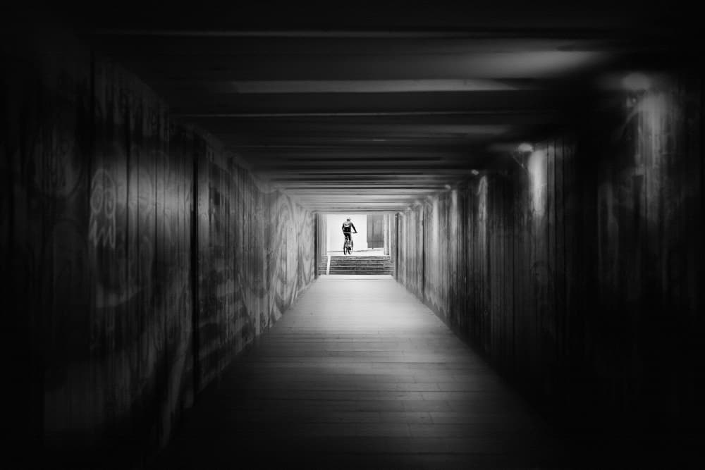 Tunnel to the Light by Normunds Kaprano — canvas wall art